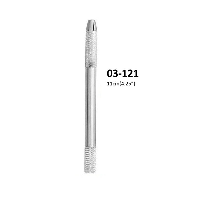 Round Knurled Chisel Blade Handle self locking, 03-121