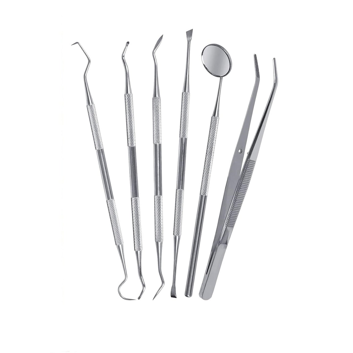 DENTAL HYGEINE TOOTH SCRAPER KIT SET OF 6 BLACK/BLACK, DTK-06