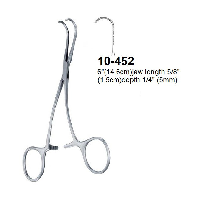 Castaneda Multipurpose Clamp & Atraumatic Cardiovascular Forceps, 10-452