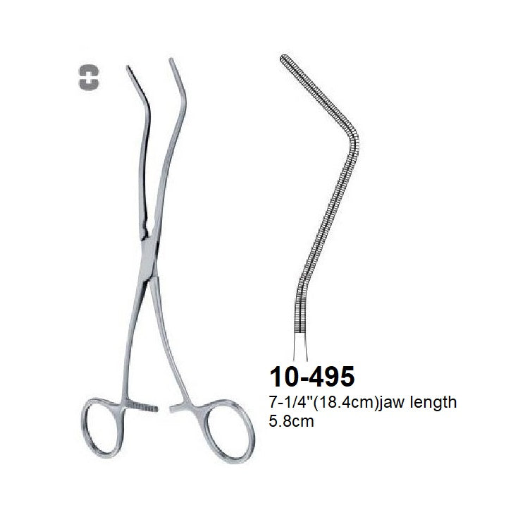 Renal Artery Clamps & Atraumatic Cardiovascular Forceps, 10-495