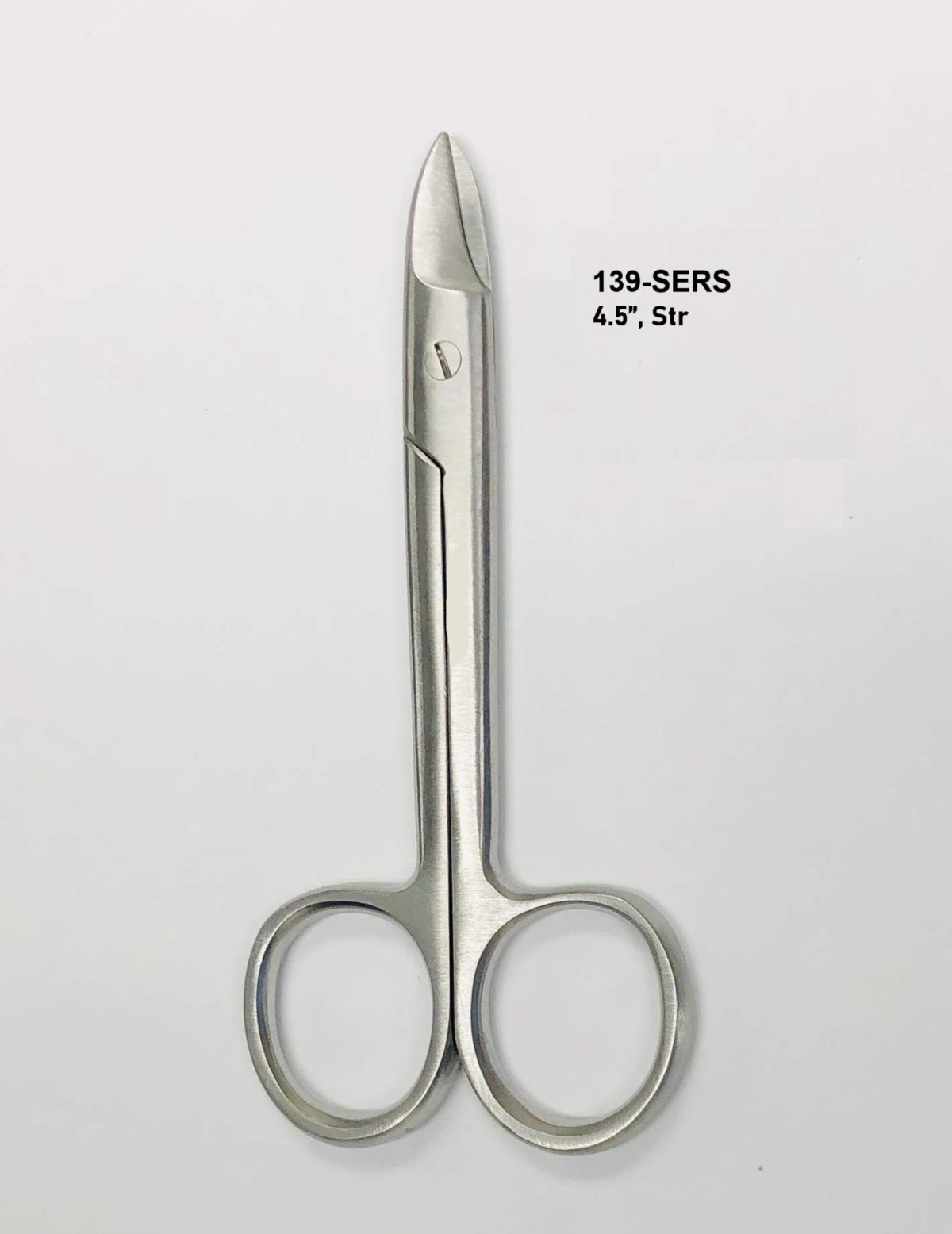 Crown and Collar scissors Satin one blade serrated 4.5” Straight