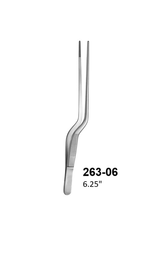 Jensen Ear Forceps Bayonet shape serrated tip