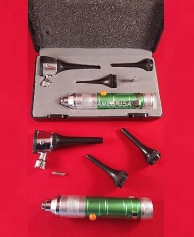 New Verterinary Otoscope LED Color Handle W/1 Extra Bulb, AS-1005