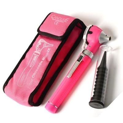 Mini F.O Otoscope With Specula set+1 Extra Bulb( Pink), AS-1011