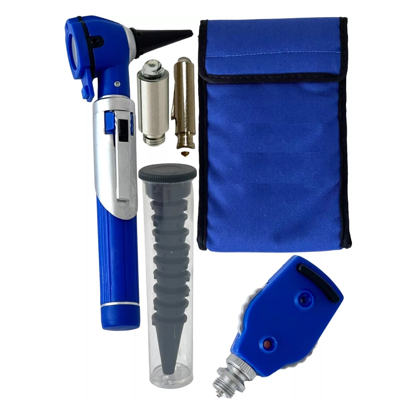 Led F.O Otoscope Ophthalmoscope+2 Extra bulb (Blue), AS-1021