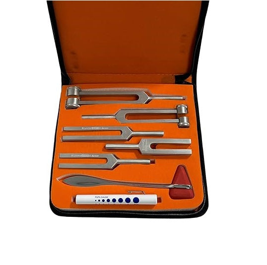 ZIPPER TUNING FORK SET W/TAYLOR HAMMER, AS-1077