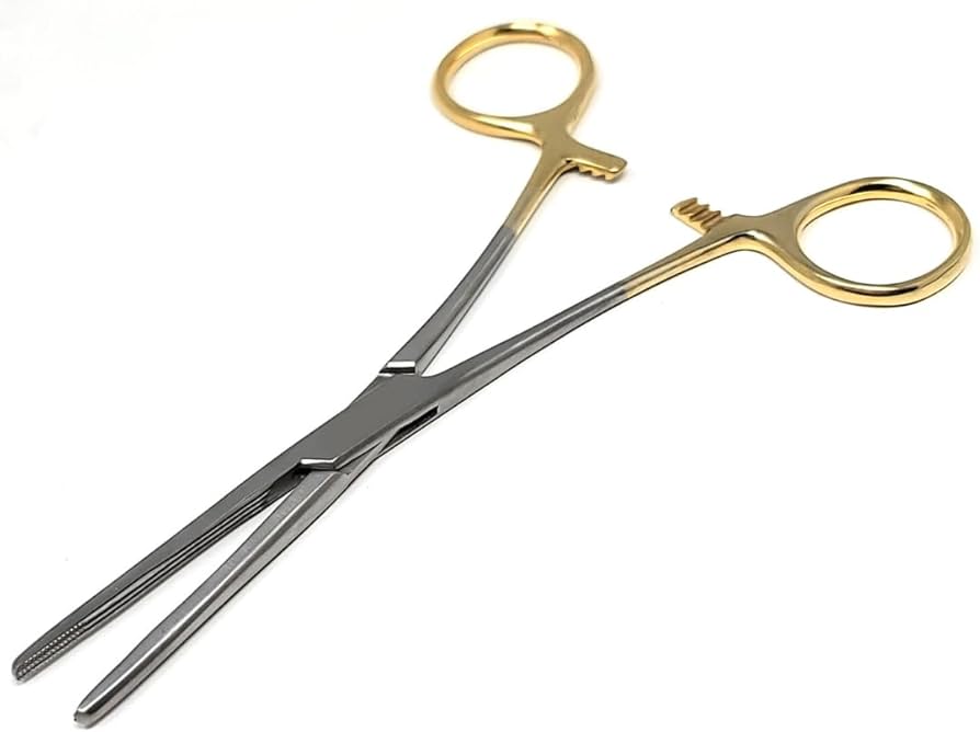 CARMALT FORCEPS CVD 6.5" GOLD, AS-190G
