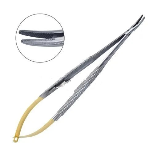 T.C CASTROVIEJO NEEDLE HOLDER CURVED, AS-2091