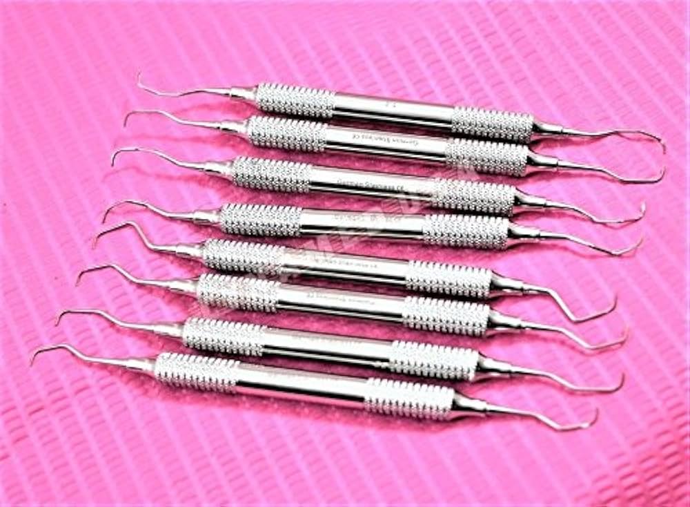 HOLLOW GRACEY CURETTE SET OF 8, AS-4137