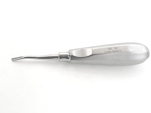 Dental Luxator 77R Elevator – Serrated Gold Tip For Upper Roots & 3rd Molars