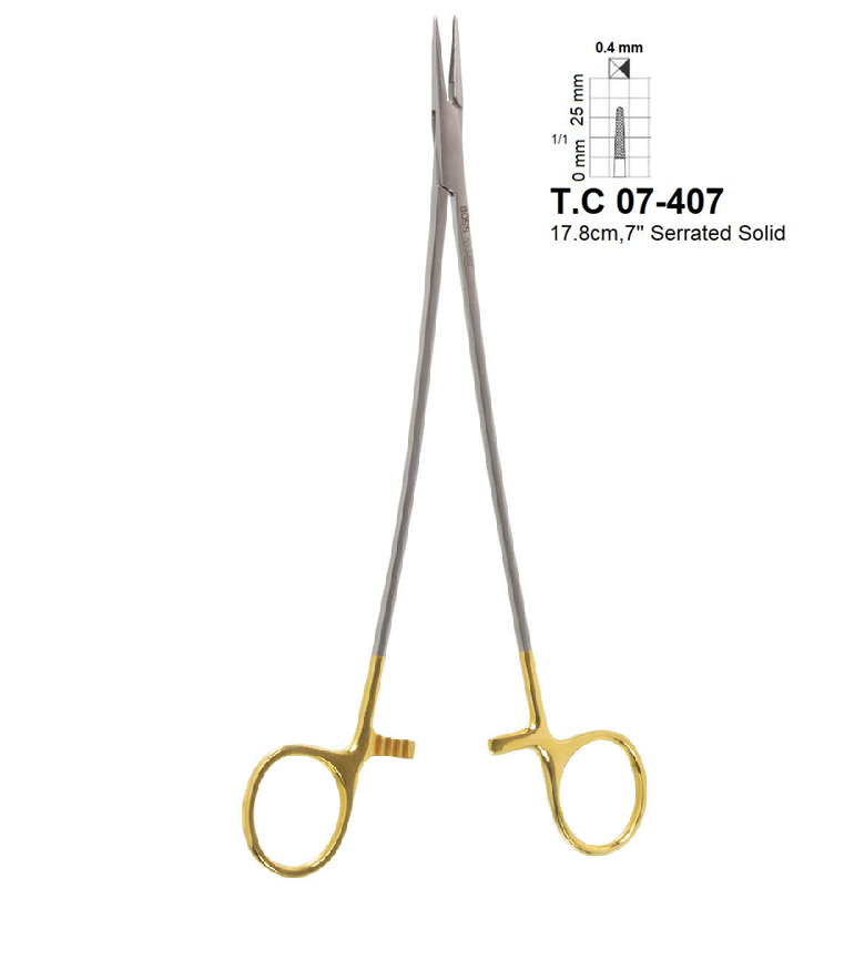 Debakey-Vascular/Extra Light Needle Holders T.C 07-407