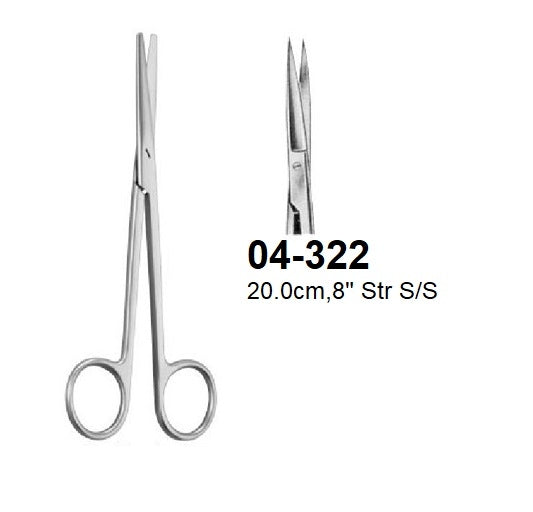SIMS DISSECTING & GYNECOLOGICAL SCISSORS, 04-322