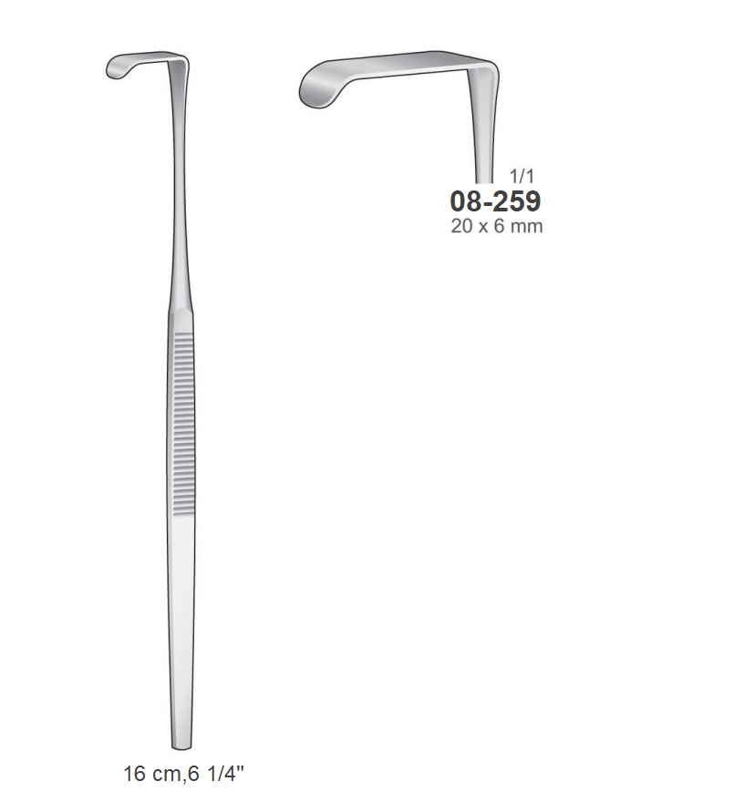 Langenbeck-Mini Retractor, 08-259