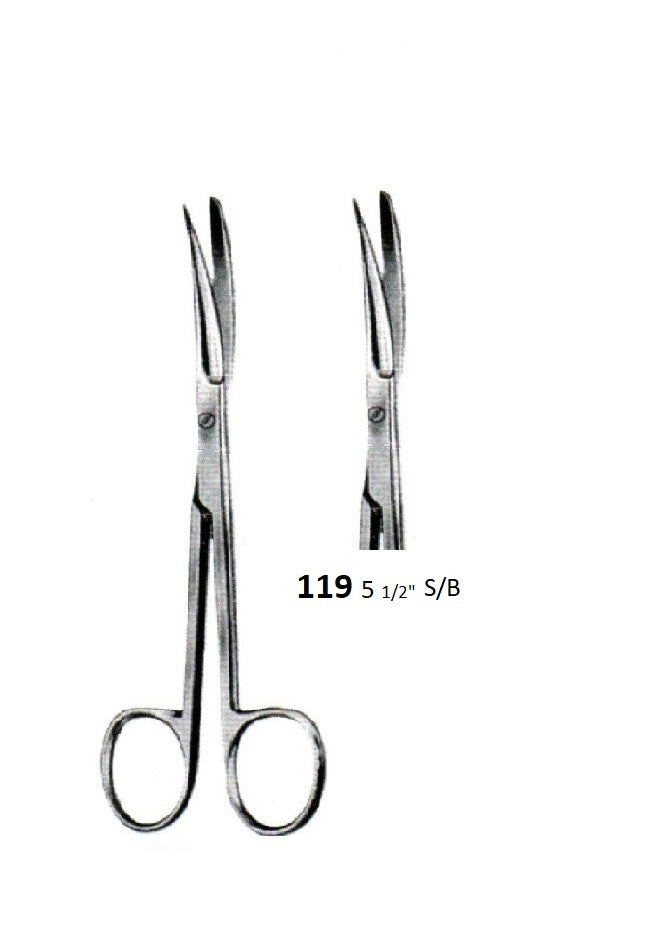 DEAVER SCISSORS CURVED 119