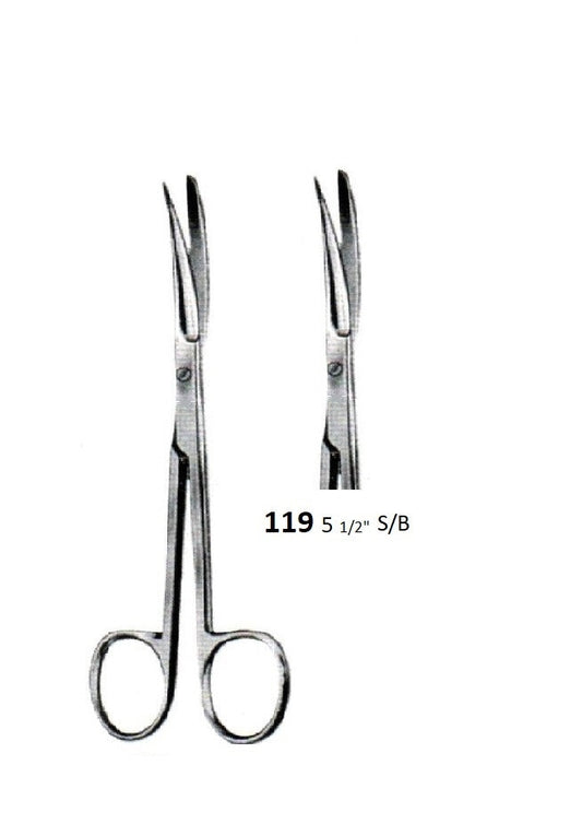 DEAVER SCISSORS CURVED 119