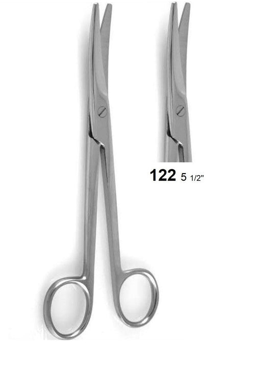 Mayo Scissors Curved 122