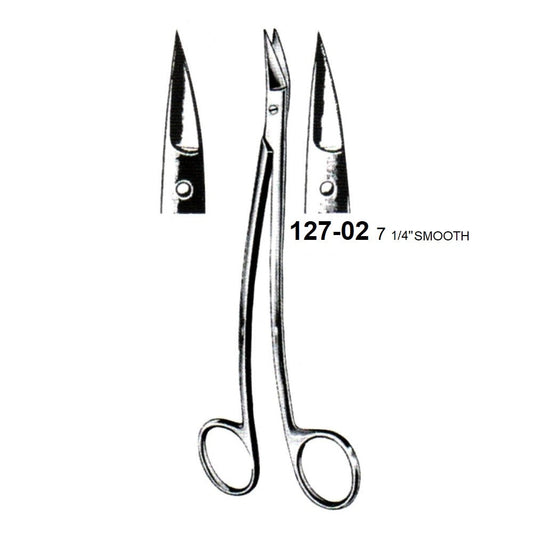 DEAN SCISSORS CURVED(SMOOTH) 127-02