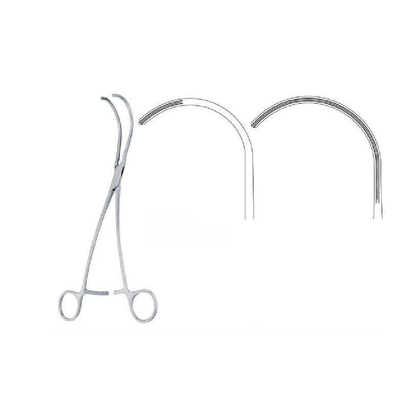 De Bakey Semb Ligature carrier atraumatic vascular forceps