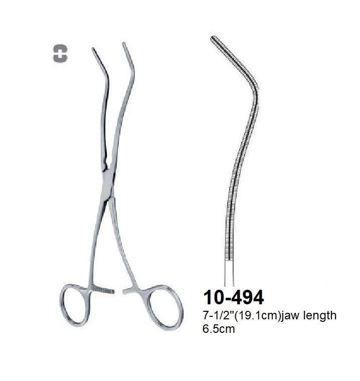 Renal Artery Clamps & Atraumatic Cardiovascular Forceps, 10-494
