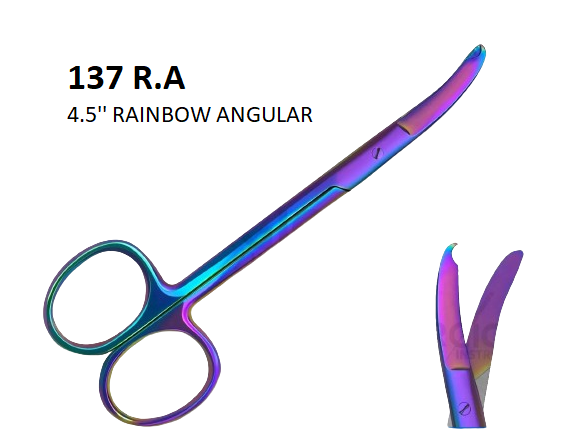 STITCH SCISSORS RAINBOW ANGULAR 137 R.A