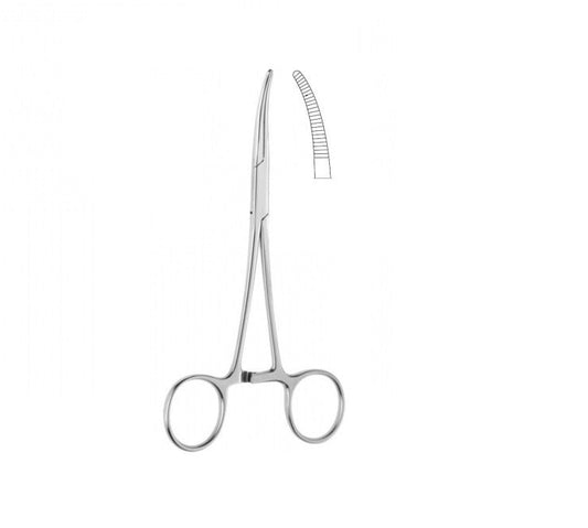 Adson kelly forceps curved, 7.5”, FG-164-07