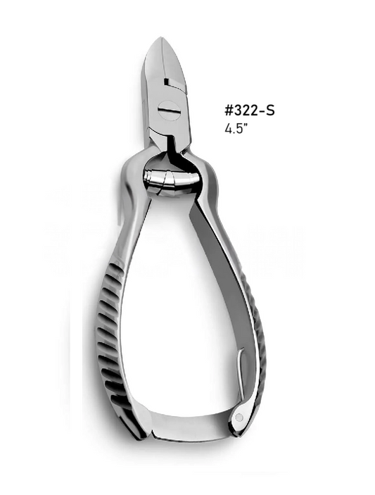 Toenail Nipper Barrel spring w/lock satin concave. 4.5”