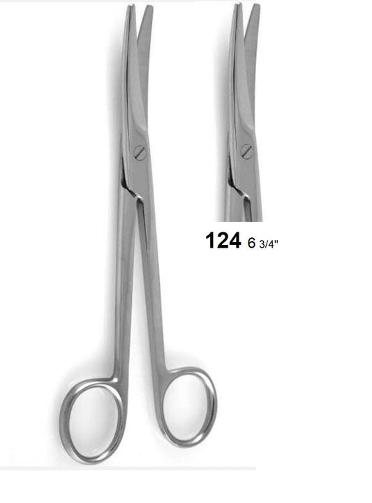 Mayo Scissors Curved 124