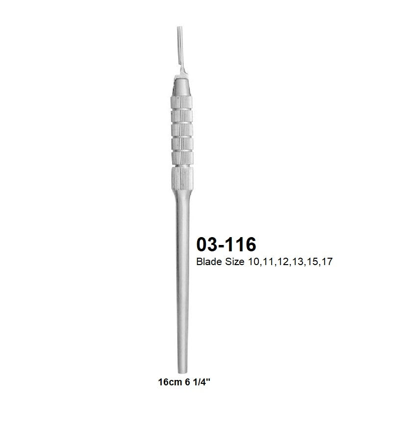 Stat Lab Rnd Tip Scaple SIEGEL ROUND SCALPEL HANDLE #3 with adjustable tip, 03-116 – Surgical ...