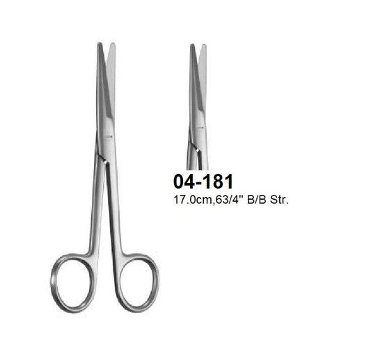 MAYO DISSECTING & GYNECOLOGICAL SCISSORS, 04-181