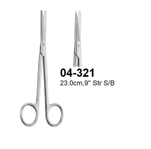 SIMS DISSECTING & GYNECOLOGICAL SCISSORS, 04-321