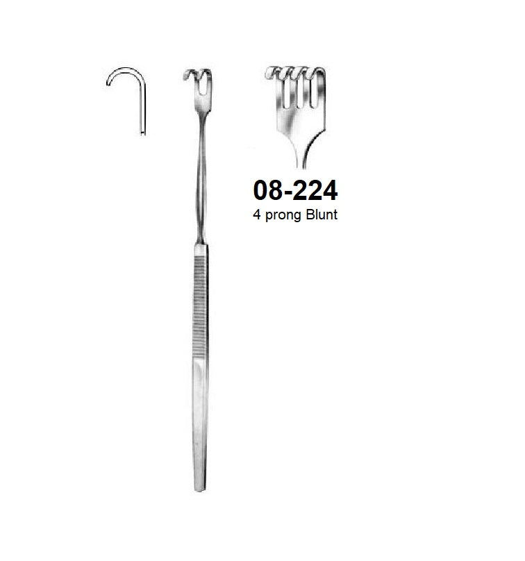 Red Finger Rake Finger Rake,Retractor, 08-224 – Surgical Design Shop