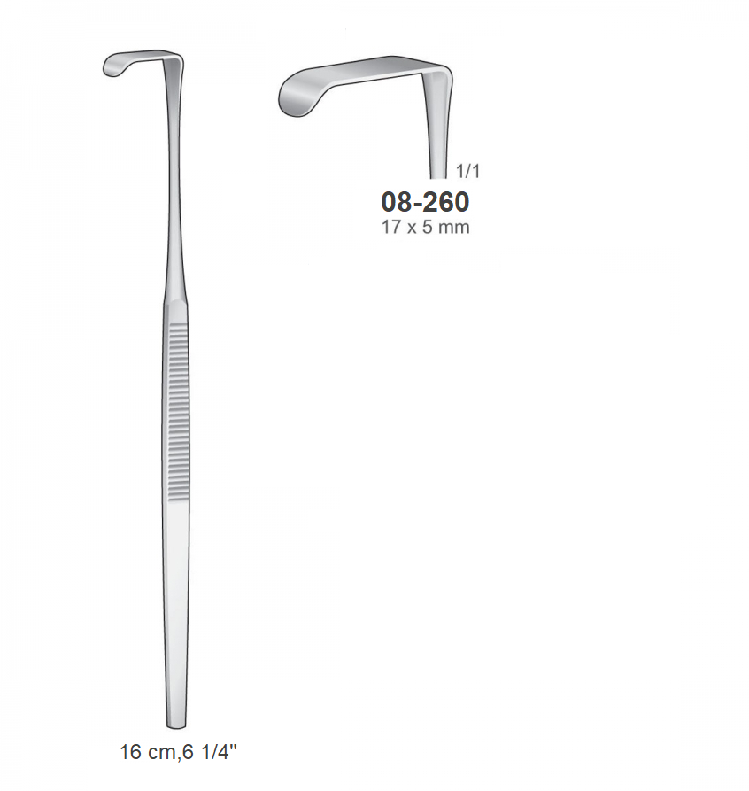 Mini Retractor Langenbeck-Mini Retractor, 08-260 – Surgical Design Shop