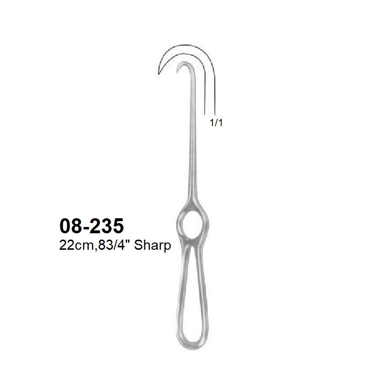 Kocher Hooklet,Retractor, 08-235