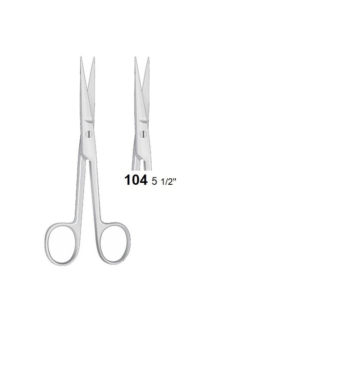 OPERATING SCISSORS Straight 104 – Surgical Design Shop
