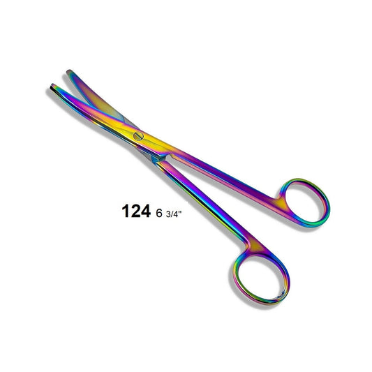 Multicolor Mayo Scissors Curved 124 R