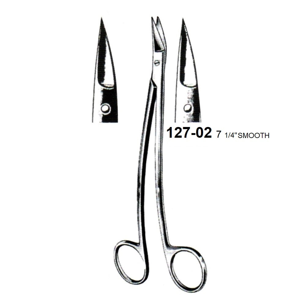 DEAN SCISSORS CURVED(SMOOTH) 127-02