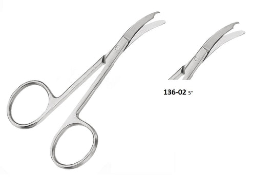 SPENCER SCISSORS CURVED 136-02