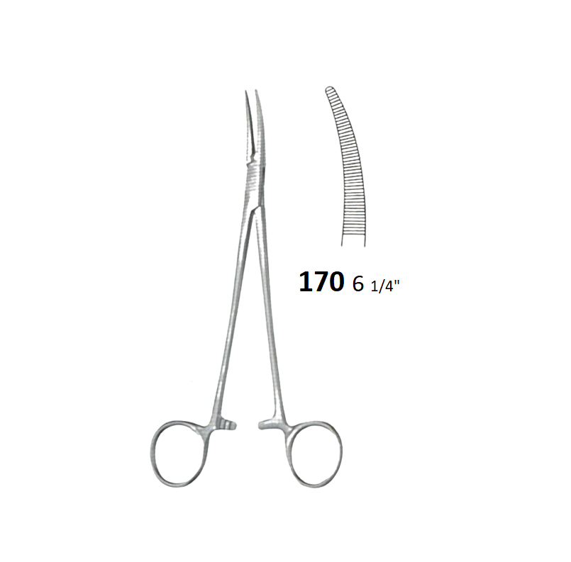 RANKIN CRILE FORCEPS CURVED 170