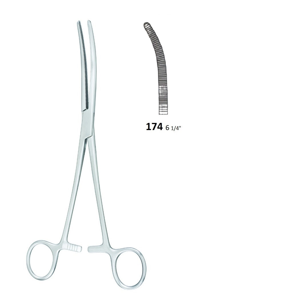 ROCHESTER / PEAN FORCEPS CURVED 174