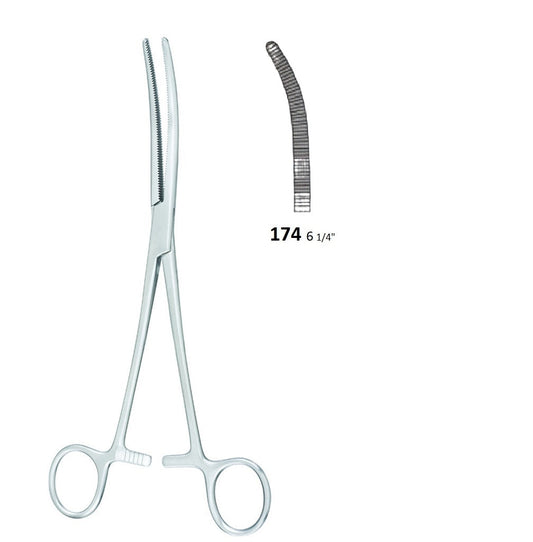 ROCHESTER / PEAN FORCEPS CURVED 174