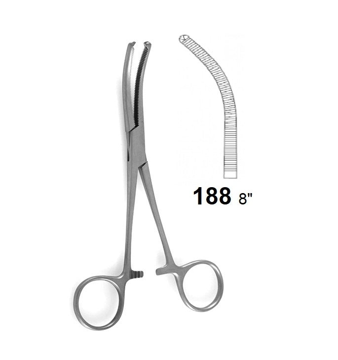 ROCHESTER/OCHSNER FORCEPS CURVED 188