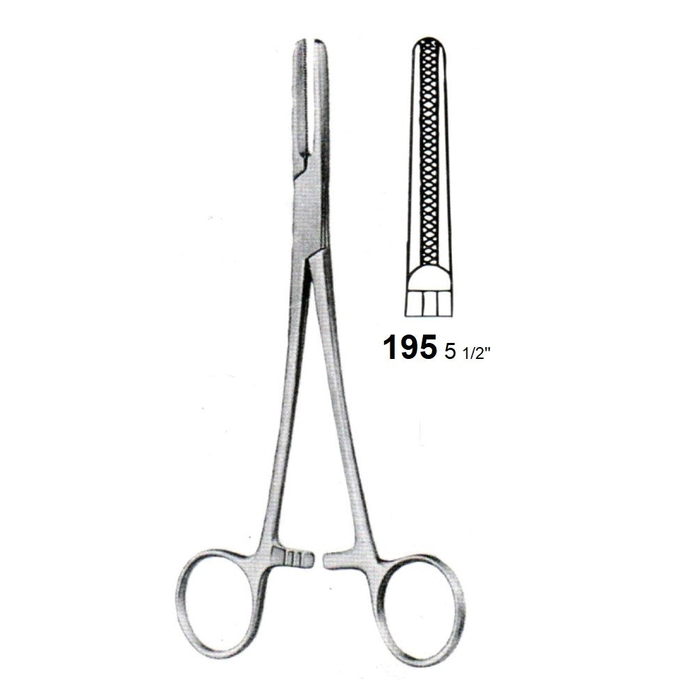 TUBE OCCLUDING FORCEPS (SERRATED) 195