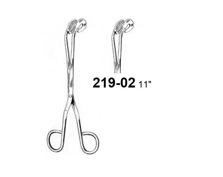 UNIVERSAL STERILIZER FORCEPS CURVED 219-02