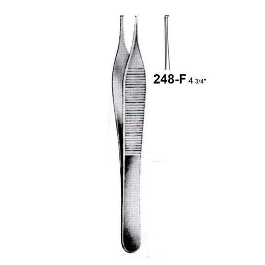 ADSON TISSUE FORCEPS (1 x 2 teeth) FINE-POINT 248-F