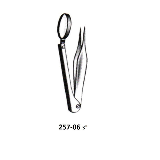 SPLINTER FORCEPS WITH MAGNIFYING GLASS 256-06