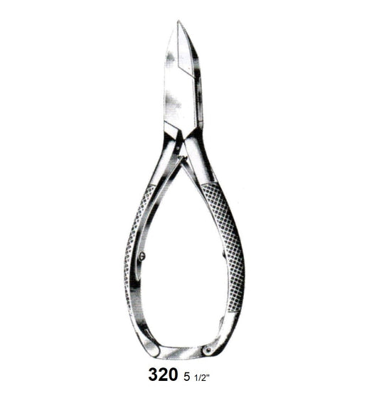 NAIL NIPPER, CONCAVE EDGE WITH LOCK 320