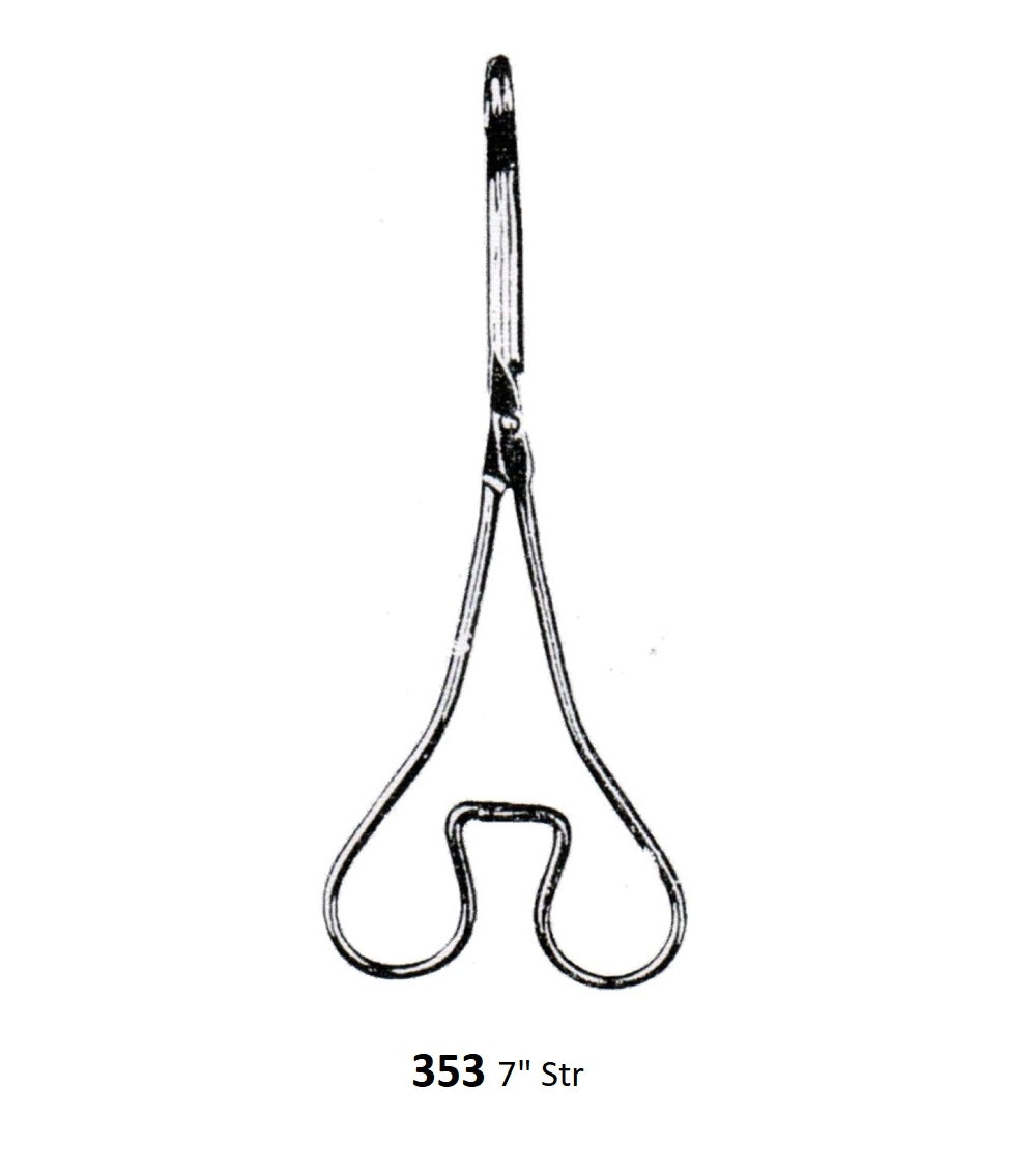 SPONGE HOLDING FORCEPS STRAIGHT WIRE-FORM C.P 353