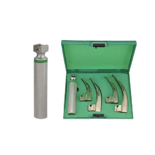 MC-INTOSH FIBER OPTIC LARYNGOSCOPE SET HALOGEN ILLUMINATION