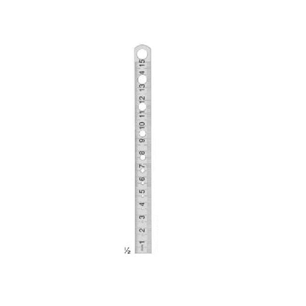 Head Ruler Surgical GRADUATED METAL RULER – Surgical Design Shop
