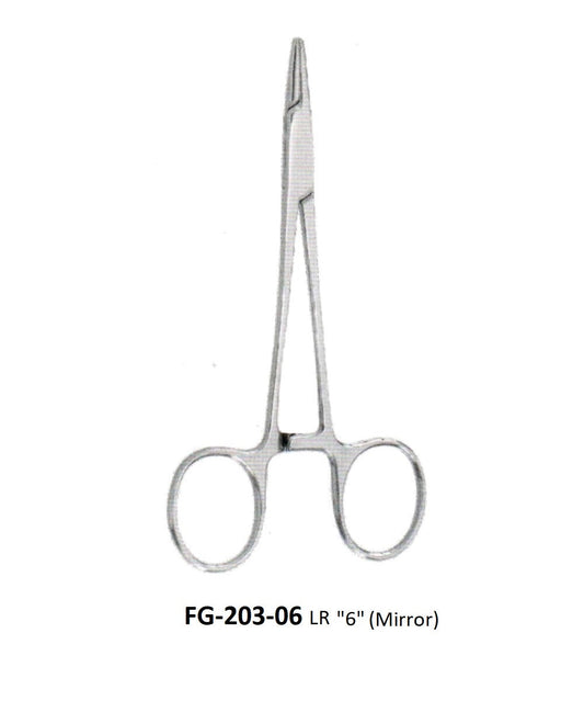 HALSEY NEEDLE HOLDER (Large Rings) FG-203-06 LR (Mirror)